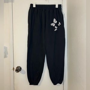 Butterfly sweatpants by shein